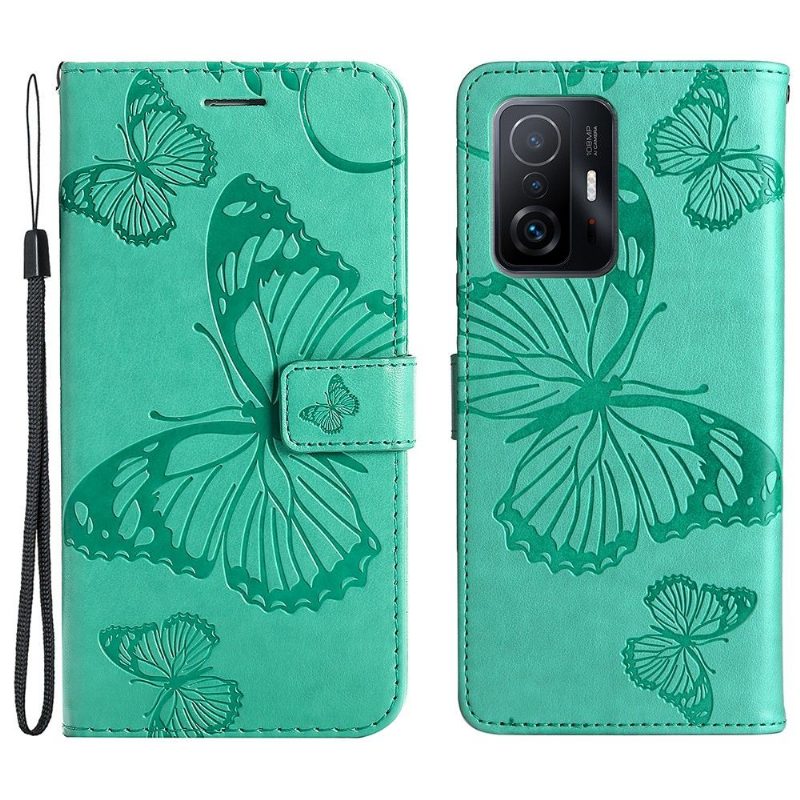 Kotelot Xiaomi 11T / 11T Pro Butterflies -toimintotuki