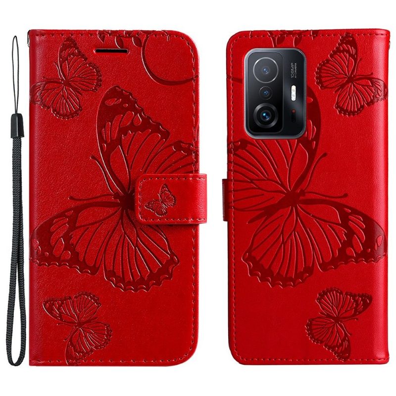 Kotelot Xiaomi 11T / 11T Pro Butterflies -toimintotuki