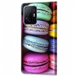 Nahkakotelo Xiaomi 11T / 11T Pro Murtumaton Puhelinkuoret Macaroons