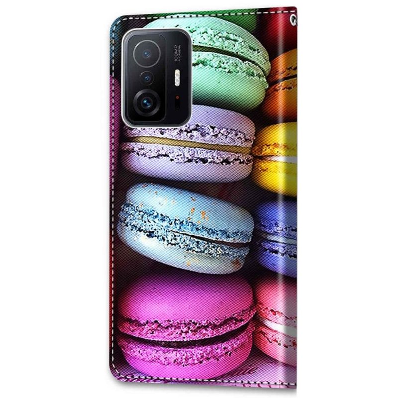 Nahkakotelo Xiaomi 11T / 11T Pro Murtumaton Puhelinkuoret Macaroons