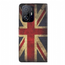 Nahkakotelo Xiaomi 11T / 11T Pro Murtumaton Puhelinkuoret Vintage Britannian Lippu