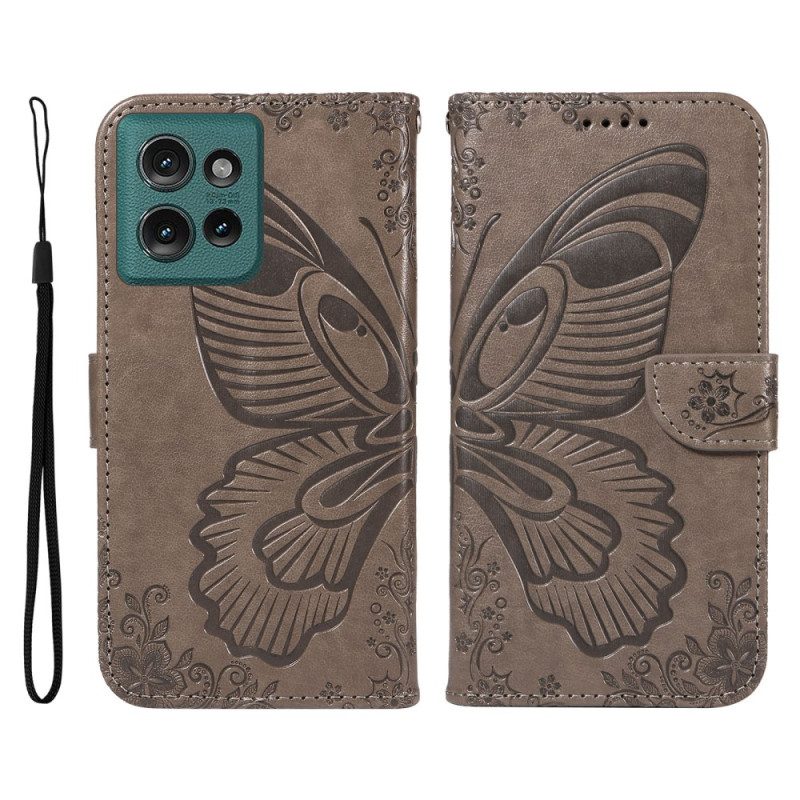 Kotelot Motorola Edge 50 Butterfly Design