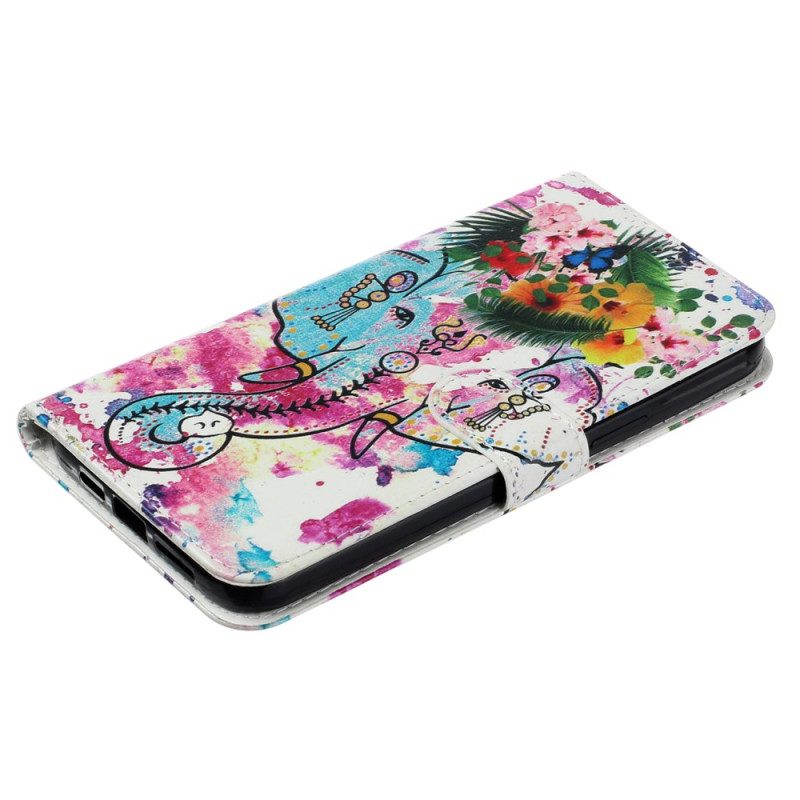 Kuoret Motorola Edge 50 Premium Flower Elefant