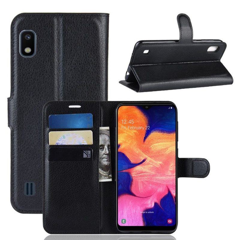 Nahkakuori Samsung Galaxy A10 Hemming Style Nahkainen Korttikotelo