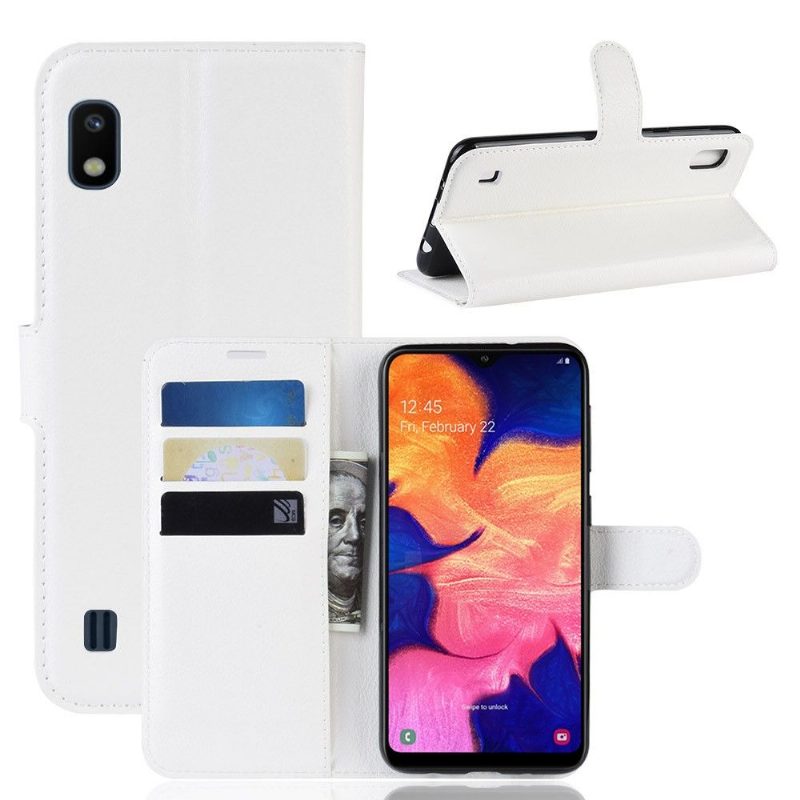 Nahkakuori Samsung Galaxy A10 Hemming Style Nahkainen Korttikotelo