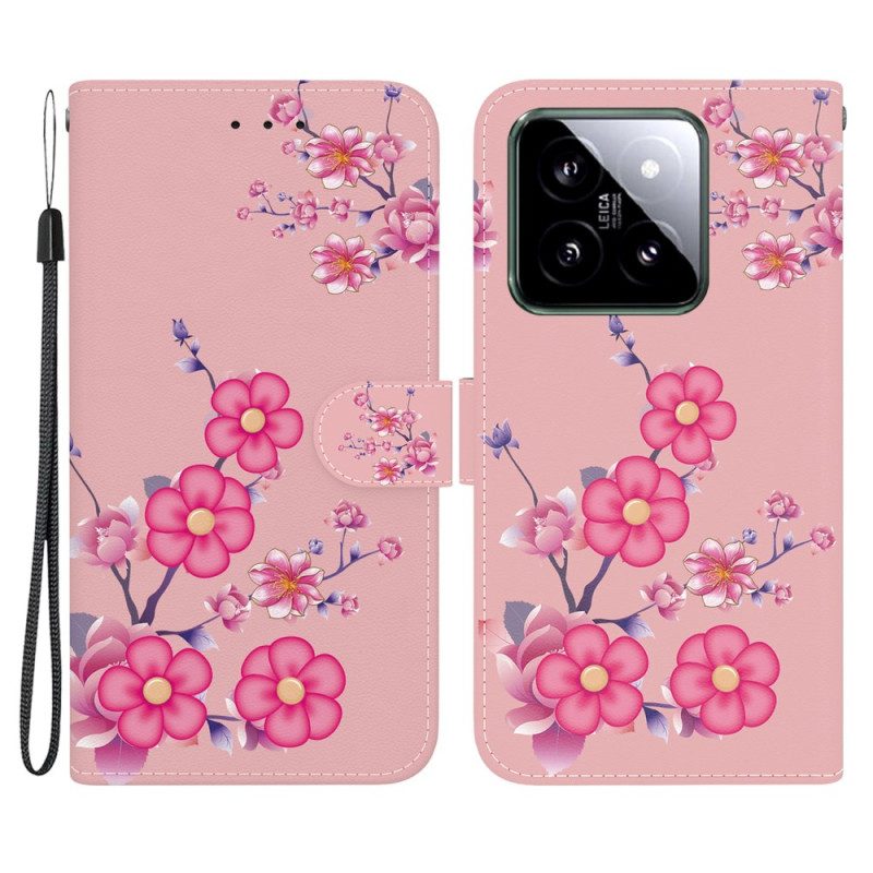 Kotelot Xiaomi 14 Sakura-hihna