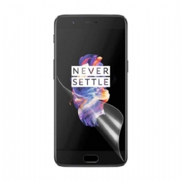 Pakkauksessa 5 Näytönsuojakalvo Oneplus 5:Lle