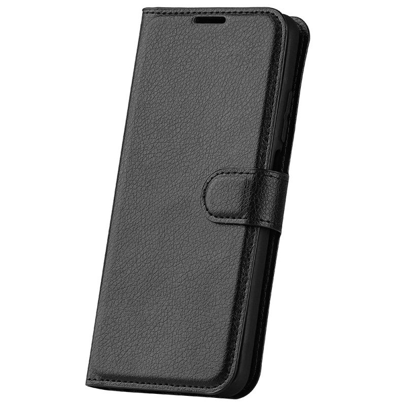 Kotelot Xiaomi Redmi Note 13 Pro 5g Classic Litchi Faux Leather Suojakuori