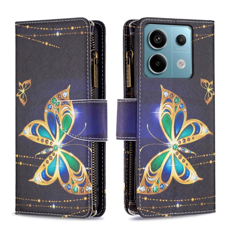 Kotelot Xiaomi Redmi Note 13 Pro 5g Rhinestone Butterfly Lompakko