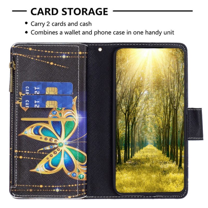 Kotelot Xiaomi Redmi Note 13 Pro 5g Rhinestone Butterfly Lompakko