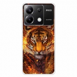 Kuori Xiaomi Redmi Note 13 Pro 5g Tiger In Flame Suojakuori