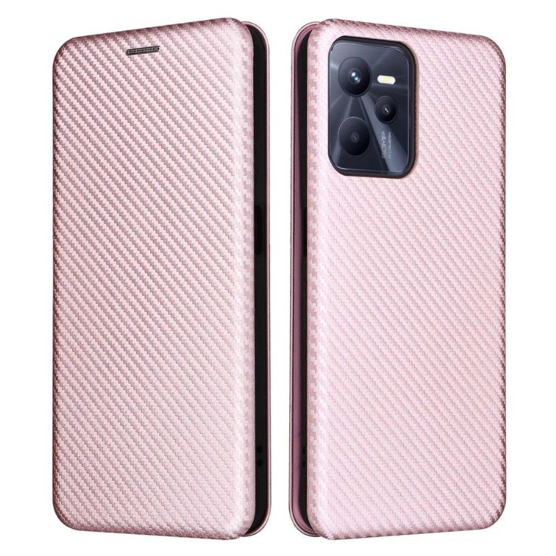 Kotelot Realme C35 Suojakuori Carbon Fiber Leatherette