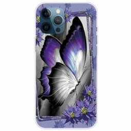 Case iPhone 14 Pro Violetti Perhonen