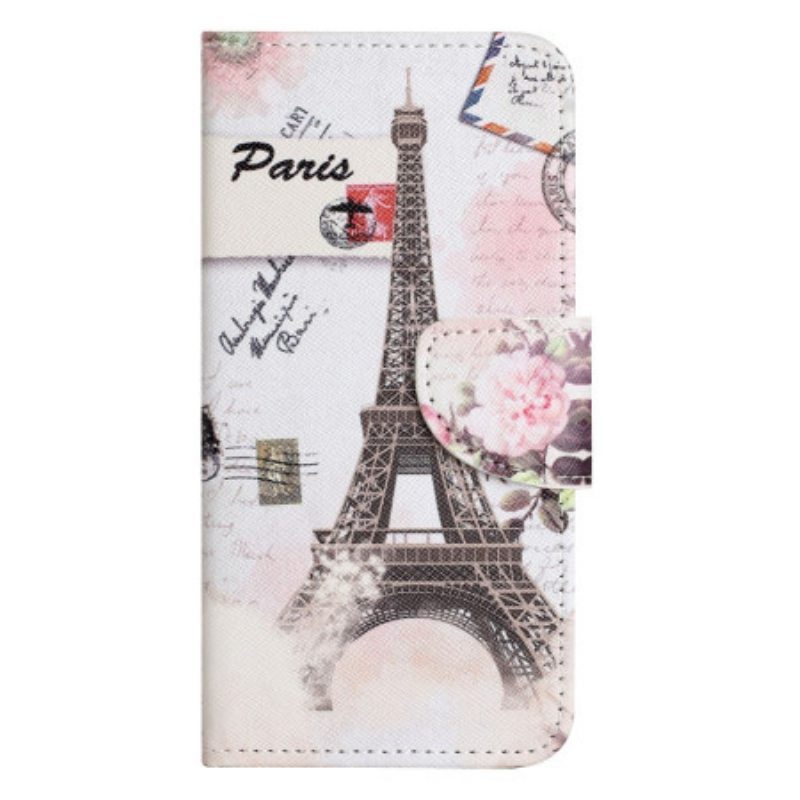 Kotelot iPhone 14 Pro Vintage Eiffel-torni