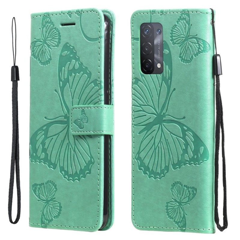 Kotelot Oppo A74 4G Butterflies -toimintotuki