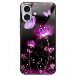 Case iPhone 16 Plus Puhelinkuoret Fluoresoiva Lotus