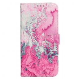 Kotelot iPhone 16 Plus Navy Pink Marble