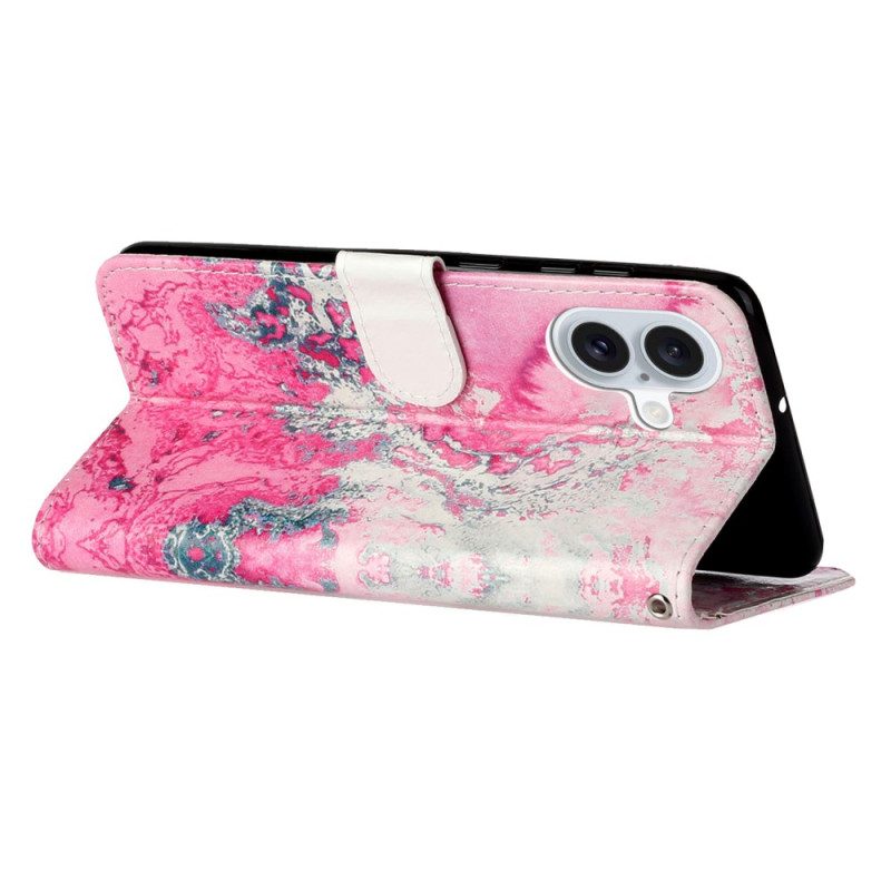 Kotelot iPhone 16 Plus Navy Pink Marble