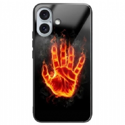 Kuori iPhone 16 Plus Fire Palm Karkaistu Lasi Suojakuori