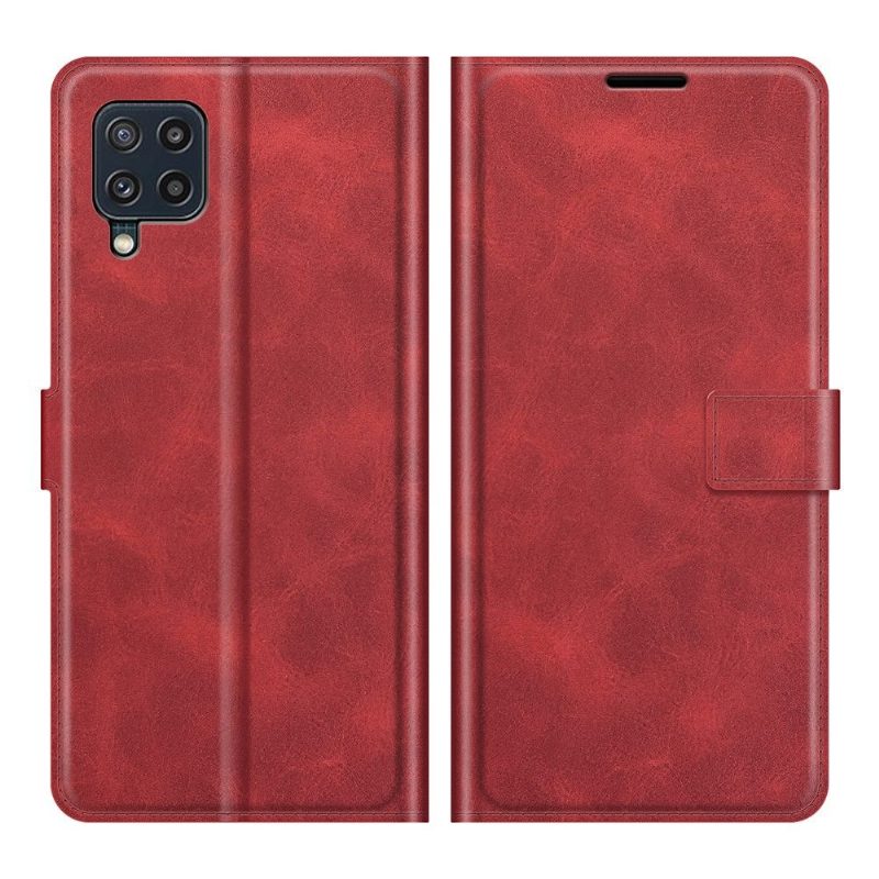 Flip Case Samsung Galaxy M32 Hemming Lompakkokuori Style Nahka