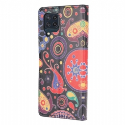 Nahkakotelo Samsung Galaxy M32 Murtumaton Puhelinkuoret Paisley Flower