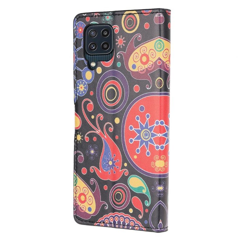 Nahkakotelo Samsung Galaxy M32 Murtumaton Puhelinkuoret Paisley Flower