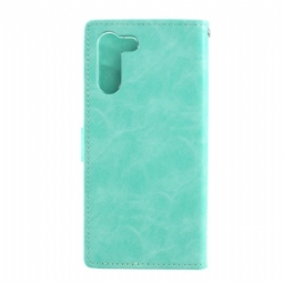 Flip Case Samsung Galaxy S21 Plus 5G Hemming Mercury Blue Moon Keinonahkaa