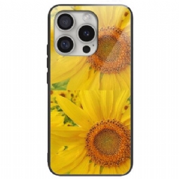 Case iPhone 16 Pro Puhelinkuoret Auringonkukkakarkaistu Lasi