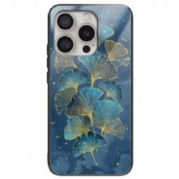 Case iPhone 16 Pro Puhelinkuoret Karkaistu Lasi Ginkgo Leaves