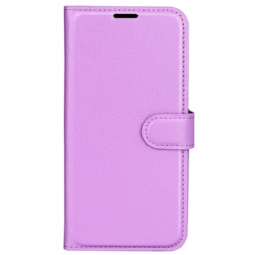 Kotelot iPhone 16 Pro Puhelinkuoret Classic Litchi Faux Leather