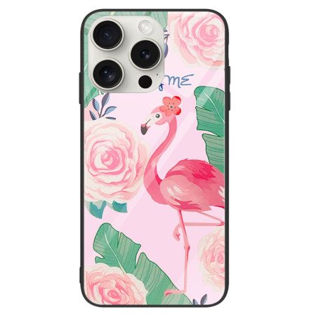 Kuori iPhone 16 Pro Flamingo Karkaistu Lasi