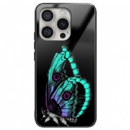 Kuori iPhone 16 Pro Green Butterfly Karkaistu Lasi