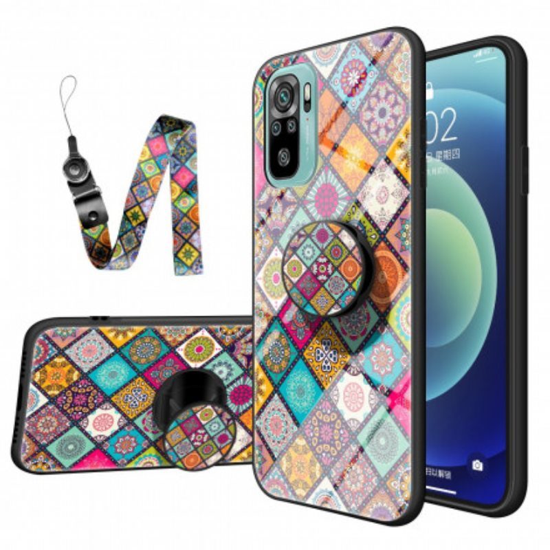 Case Poco M5s Patchwork Magneettipidike