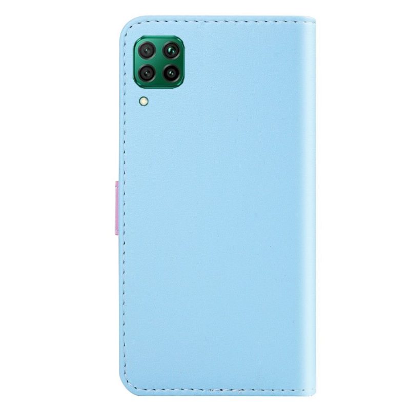 Nahkakotelo Huawei P40 Lite Murtumaton Puhelinkuoret Tricolore Couture