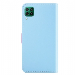 Nahkakotelo Huawei P40 Lite Murtumaton Puhelinkuoret Tricolore Couture