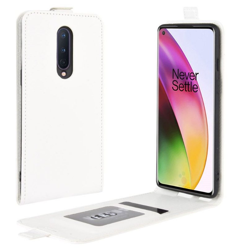 Kotelot OnePlus 8 Keinonahka Pystysuora