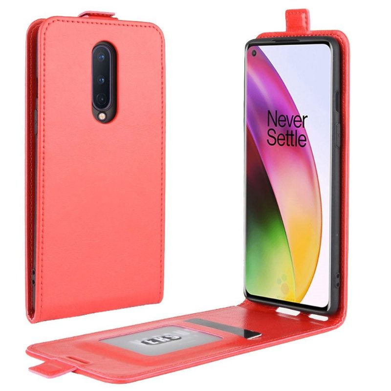 Kotelot OnePlus 8 Keinonahka Pystysuora