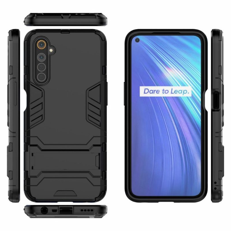 Case Realme 6 Murtumaton Puhelinkuoret Cool Guard Jalustalla