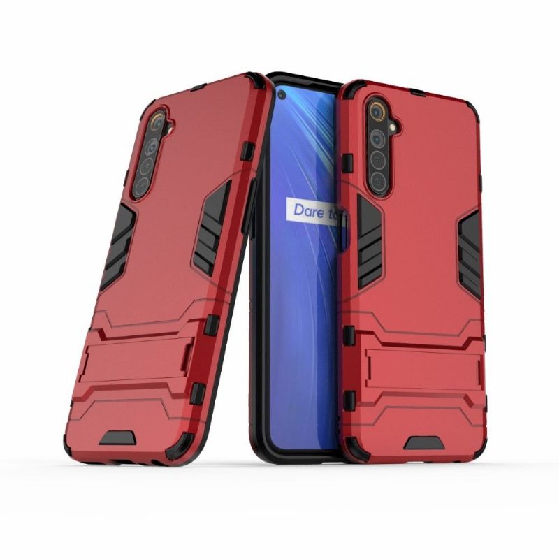 Case Realme 6 Murtumaton Puhelinkuoret Cool Guard Jalustalla