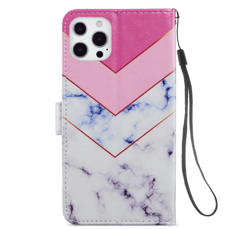 Flip Case iPhone 13 Pro Hemming Marmorigeometria