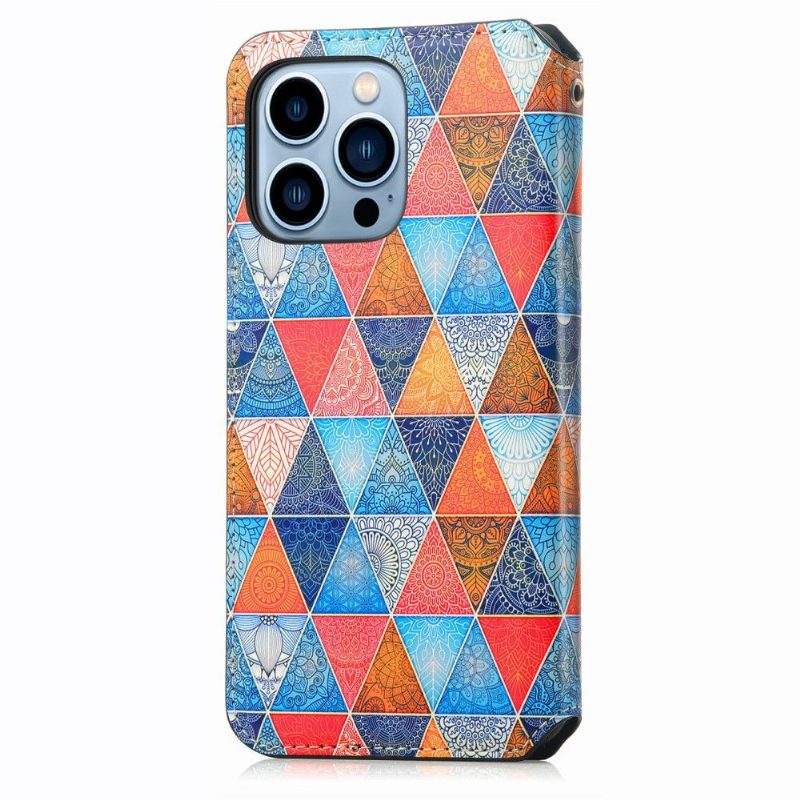 Kotelot iPhone 13 Pro Suojakuori Flap Flip Mandala Kaleidoskooppi