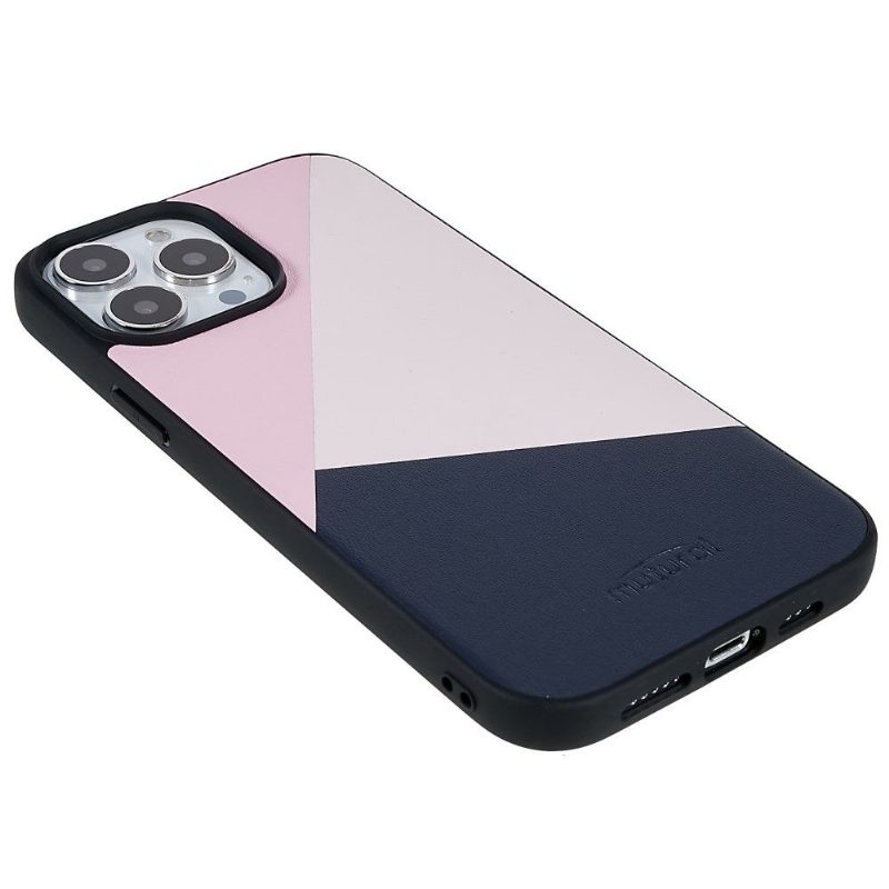 Kuori iPhone 13 Pro Alkuperäinen Tricolor Faux Leather