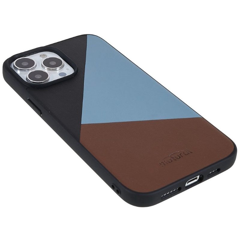 Kuori iPhone 13 Pro Alkuperäinen Tricolor Faux Leather