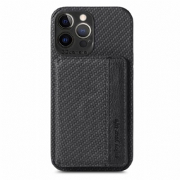 Kuori iPhone 13 Pro Hemming Carbon Fiber -korttipidike