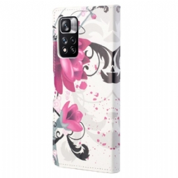 Flip Case Xiaomi Redmi Note 11 Pro / 11 Pro 5G Hemming Lotus Flowers