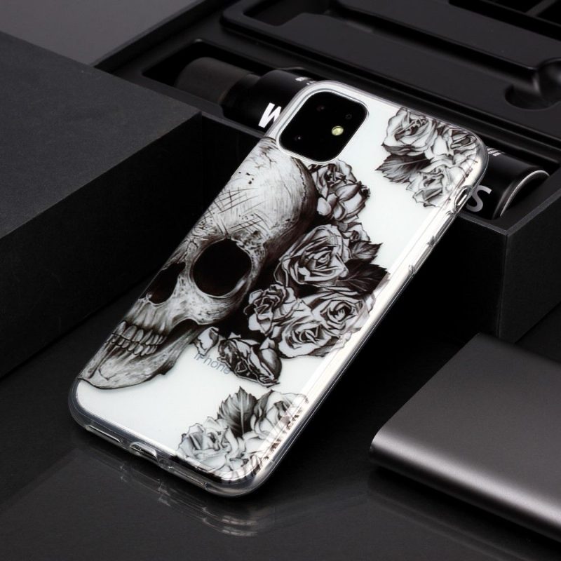 Kuori iPhone 11 Skull Flower