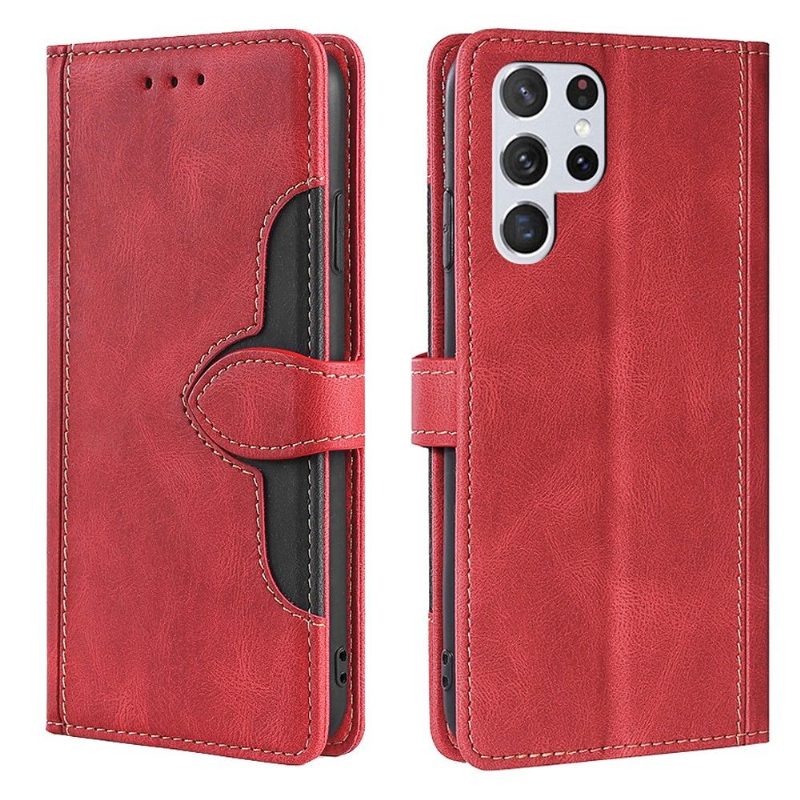 Flip Case Samsung Galaxy S22 Ultra 5G Hemming Love -sarjan Tikkaukset