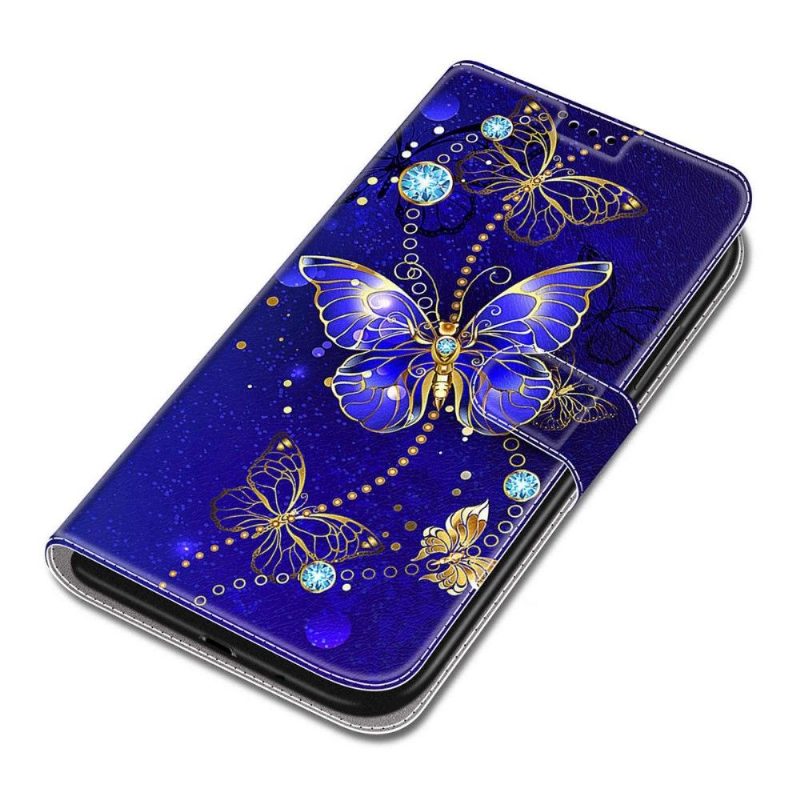 Kotelot Samsung Galaxy S22 Ultra 5G Alkuperäinen Purple Butterfly