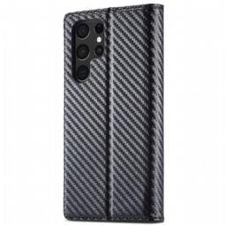 Kotelot Samsung Galaxy S22 Ultra 5G Flip Carbon Fiber