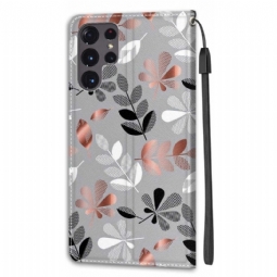 Kotelot Samsung Galaxy S22 Ultra 5G Illustration Wild Leaves